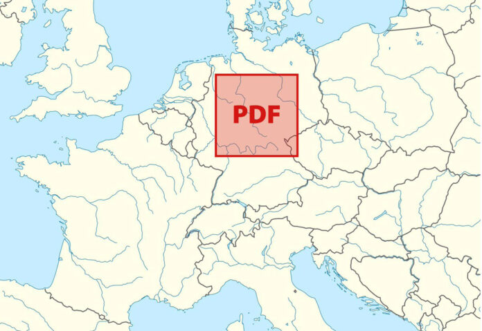 Un PDF di dimensioni più grandi della Germania