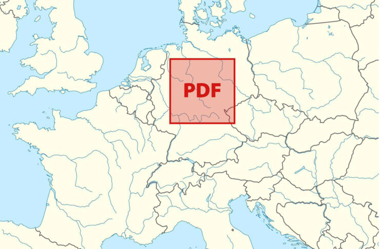 Un PDF di dimensioni più grandi della Germania