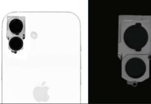 iPhone 16, disposizione verticale degli obiettivi confermata da foto di un pezzo di ricambio