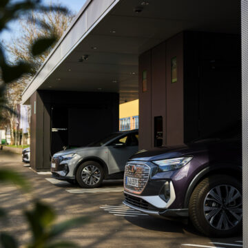 Audi, a Francoforte sesto concept di hub per ricarica ultra veloce dei veicoli