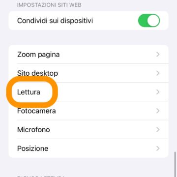 Come abilitare la modalità lettura automatica su iPhone