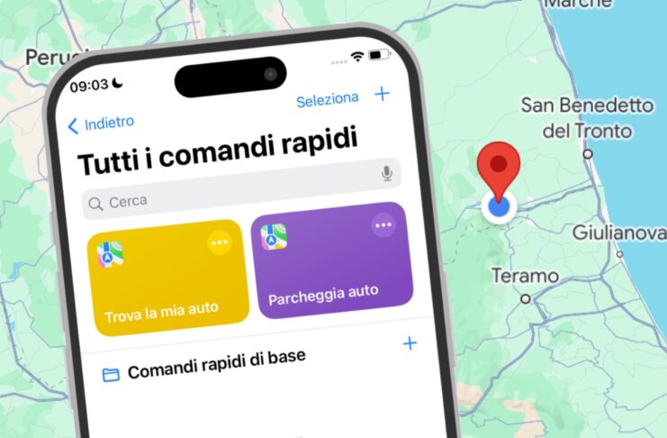 Dove ho parcheggiato l'auto, come creare il comando rapido per iPhone