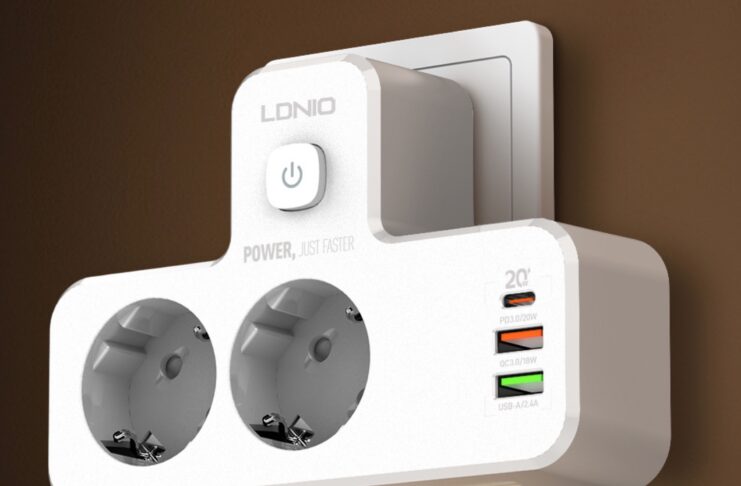 LDNIO SE2337 è luce, ciabatta elettrica e caricatore multi-dispositivo