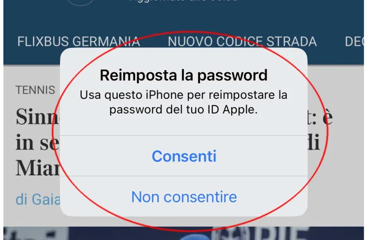 Campagna di phishing prende di mira gli utenti iPhone notifiche a raffica per convincerli a resettare la password dell'ID Apple