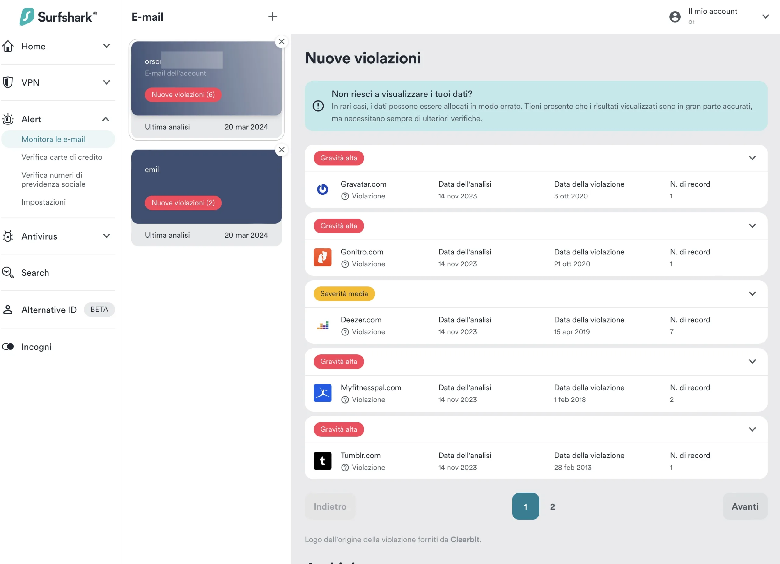 In prova Surfshark One, non solo VPN