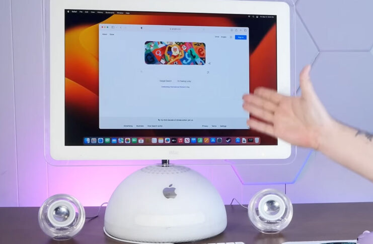 Vecchio iMac G4 trasformato in Mac con chip M2