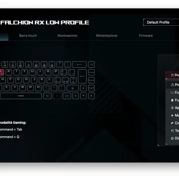 Recensione Asus ROG Falchion RX Low Profile, la prima classe delle tastiere meccaniche arriva anche su Mac