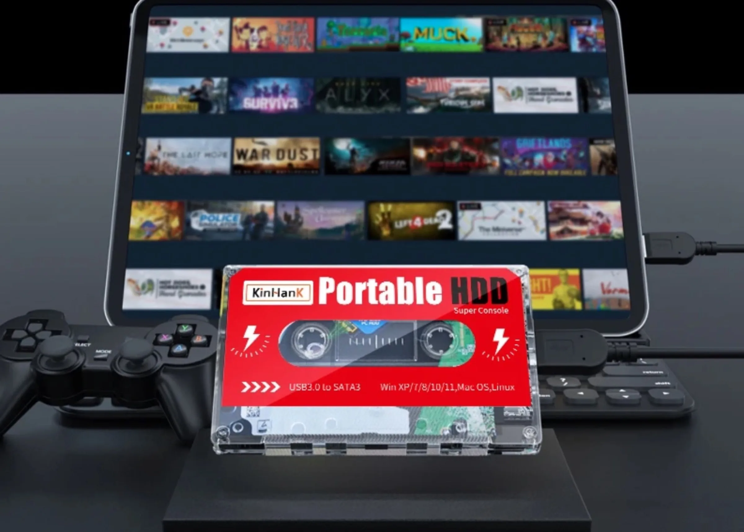 KinHank, la console di gioco per PC che sembra una musicassetta KinHank, la console di gioco per PC che sembra una musicassetta