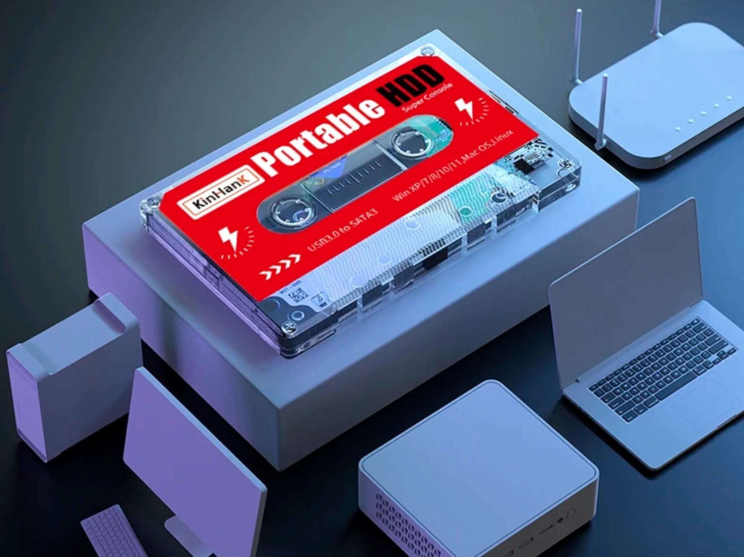 KinHank, la console di gioco per PC che sembra una musicassetta KinHank, la console di gioco per PC che sembra una musicassetta