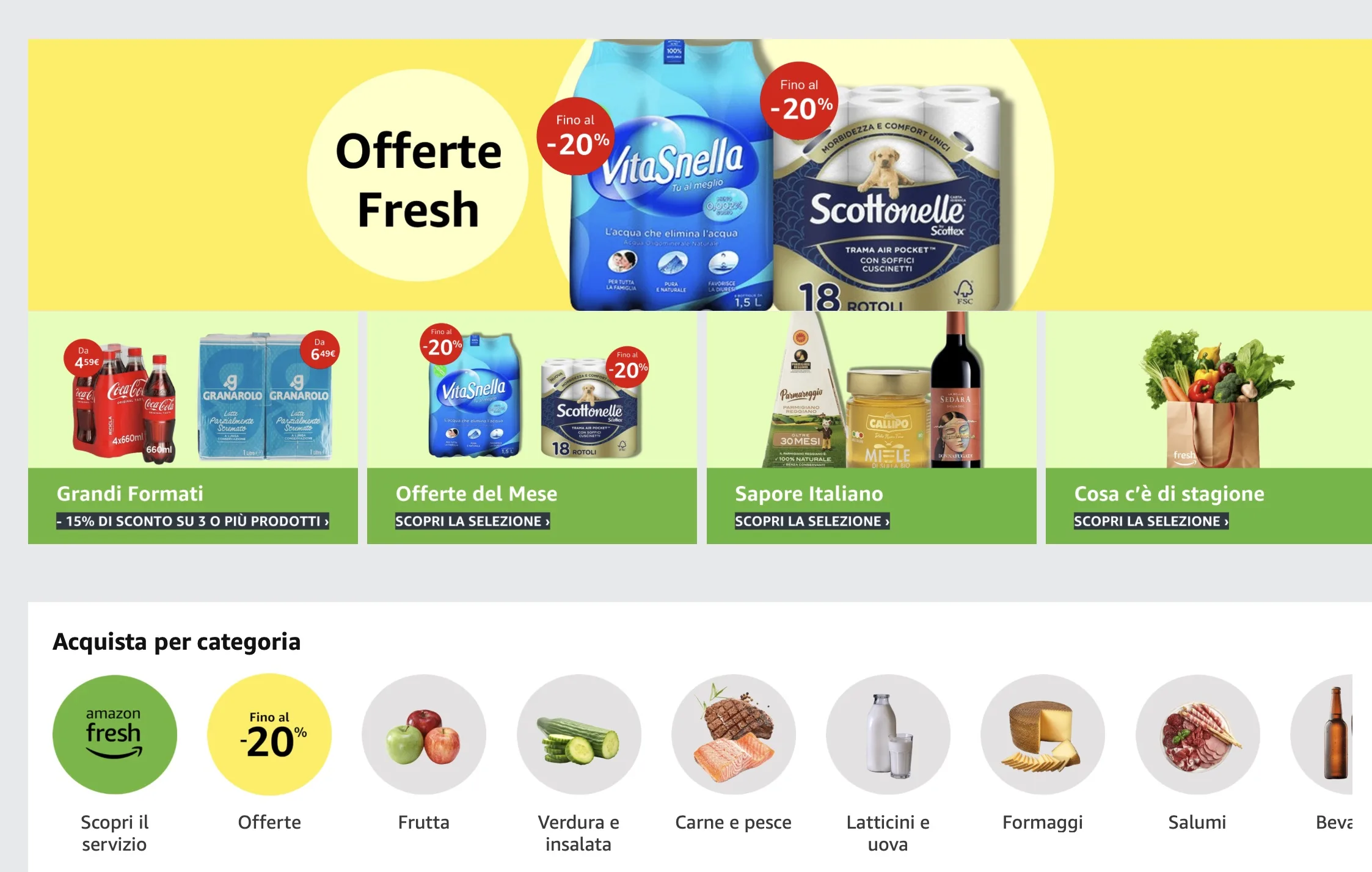 Amazon Fresh porta la spesa a casa anche senza Prime