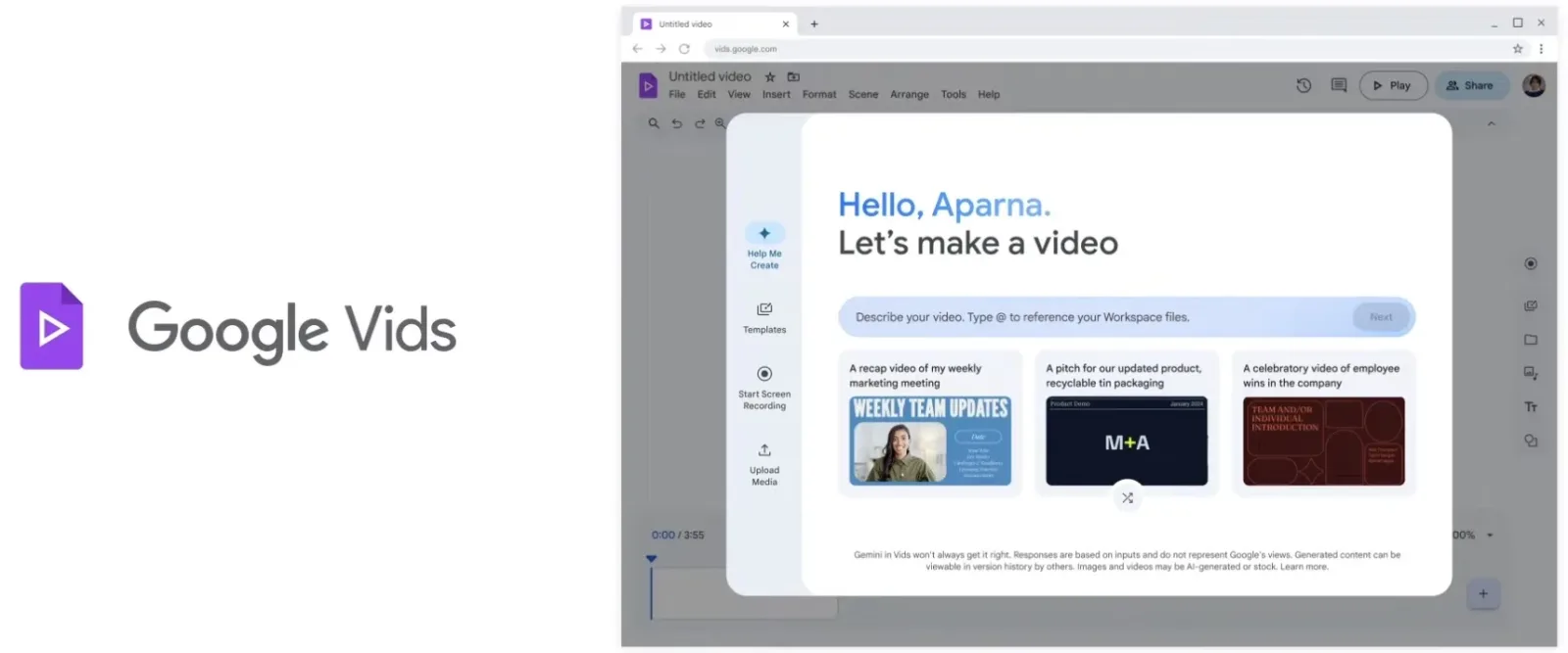 Google svela il suo generatore di video dotato di AI