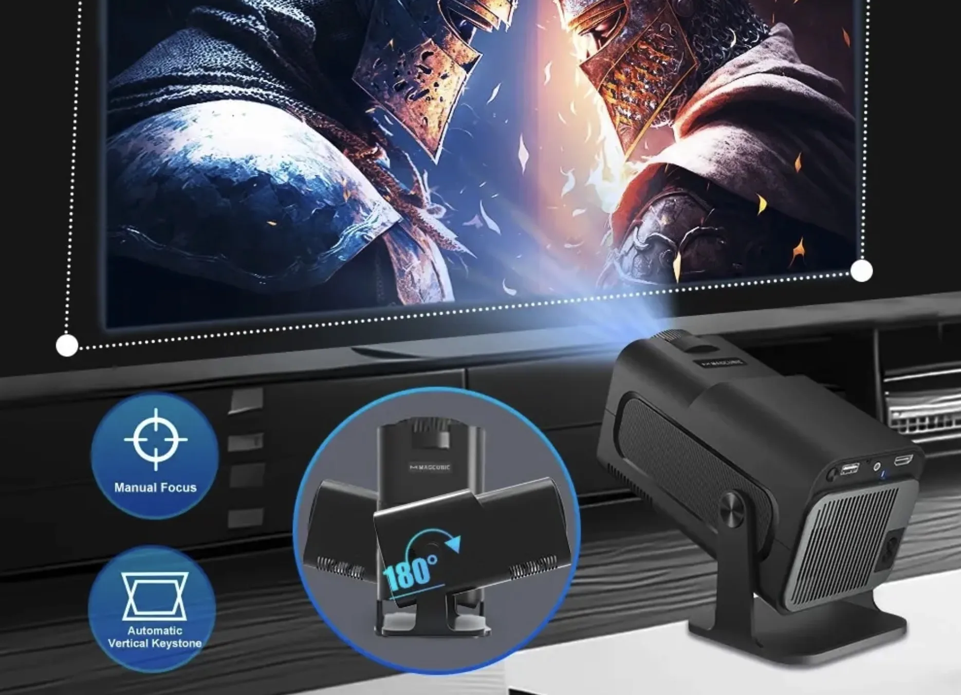 Proiettore Android Magcubic, solo 78 euro in offerta Proiettore Android Magcubic, solo 78 euro in offerta