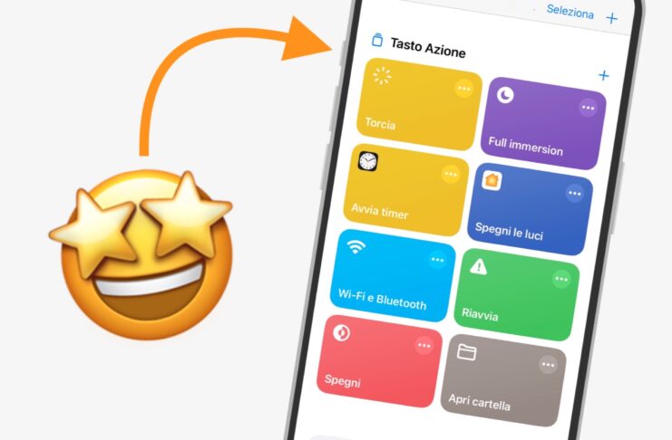 Come associare più di una funzione al tasto Azione di iPhone 15
