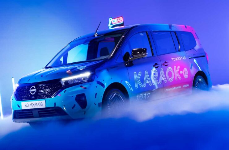 Nissan Townstar Karaok-e, concept di veicolo commerciale con karaoke a bordo