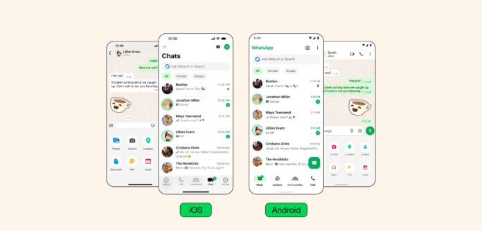 WhatsApp cambia completamente faccia su iOS e Android