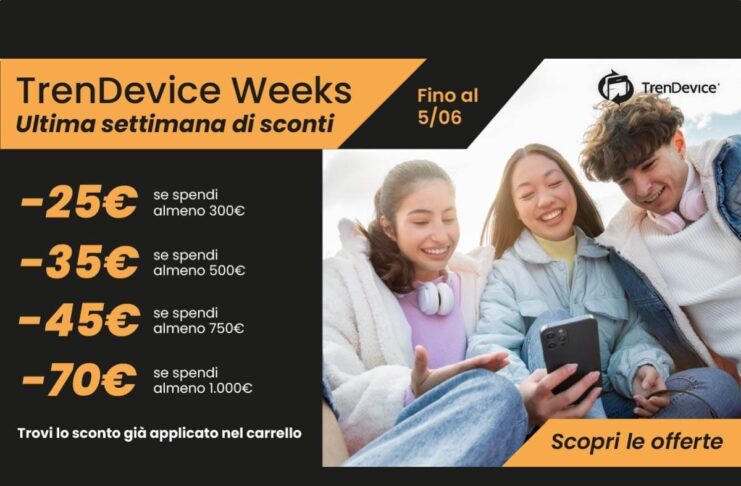 Sconti fino a -70€ su iPhone, Mac e iPad Ricondizionati su TrenDevice