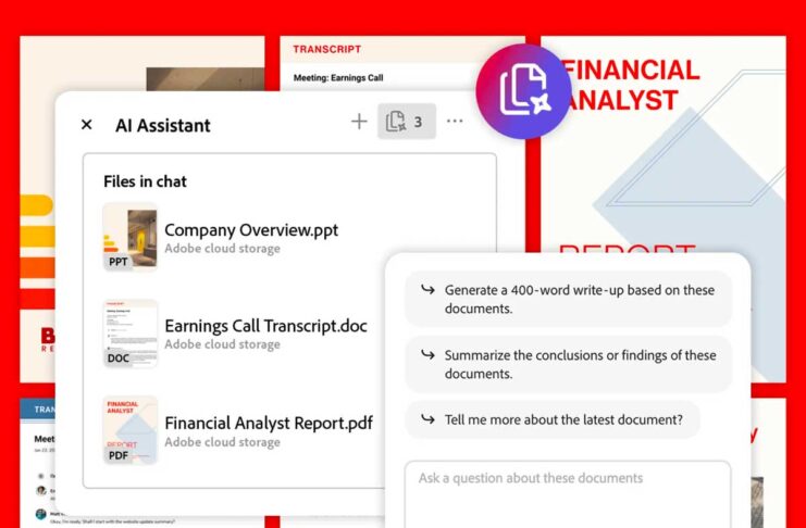 Adobe integra Firefly in Acrobat e le chat in Acrobat AI Assistant