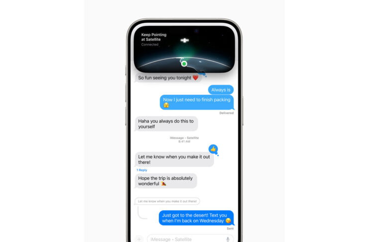 iOS 18 permetterà di inviare messaggi via satellite