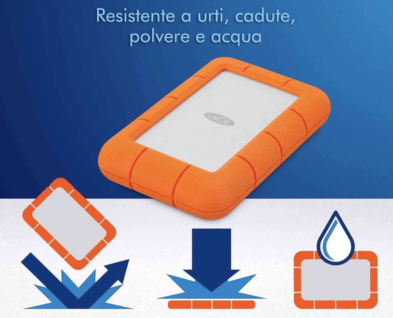 Prime Day, il classico LaCie Rugged Mini 1TB al prezzo di una chiavetta, solo 74€ Prime Day, il classico LaCie Rugged Mini 1TB al prezzo di una chiavetta, solo 74€