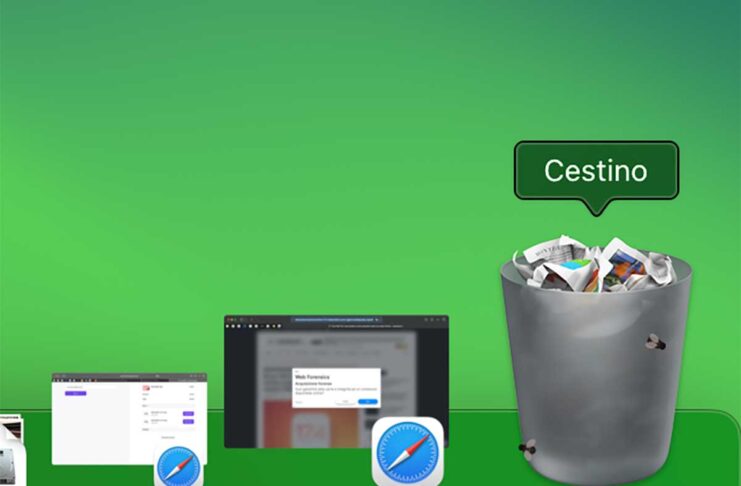 BananaBin fa svolazzare le mosche intorno al Cestino del Mac per ricordare di svuotarlo