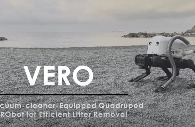VERO è il cane robot che raccoglie le cicche