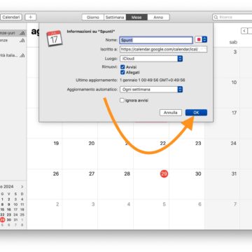 Come collegare il calendario Apple con quello Google, e viceversa