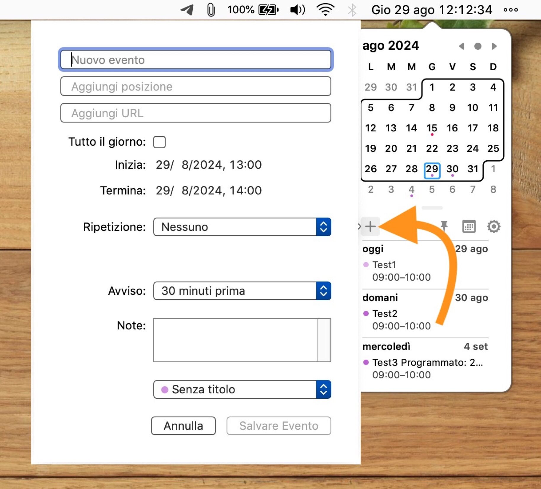 Come potenziare il calendario nella barra di stato del Mac con un'app Come potenziare il calendario nella barra di stato del Mac con un'app