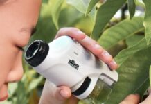 Microscopio portatile 120X con luce incorporata a soli 9 € Microscopio portatile 120X con luce incorporata a soli 9 €