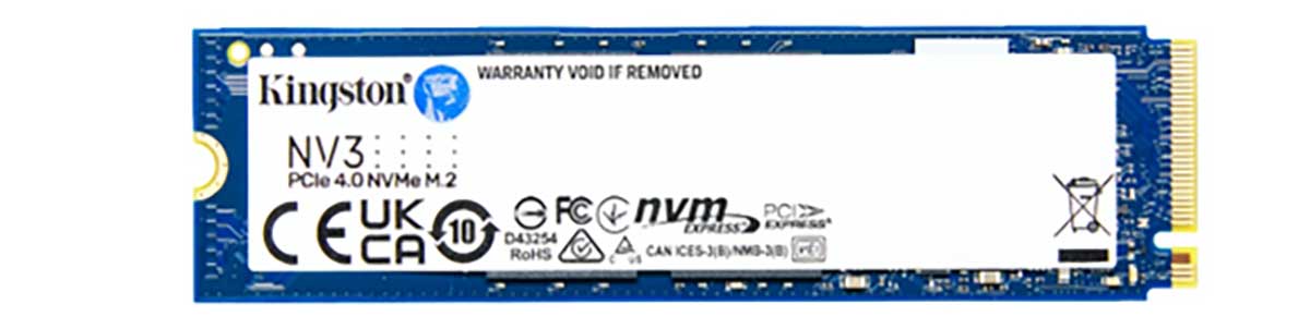 Kingston, nuova unità SSD NVMe NV3 PCIe 4.0 Kingston, nuova unità SSD NVMe NV3 PCIe 4.0