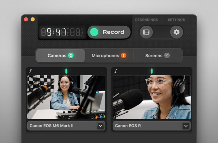 PolyCapture registra in tempo reale più fonti audio e video riprodotte dal Mac