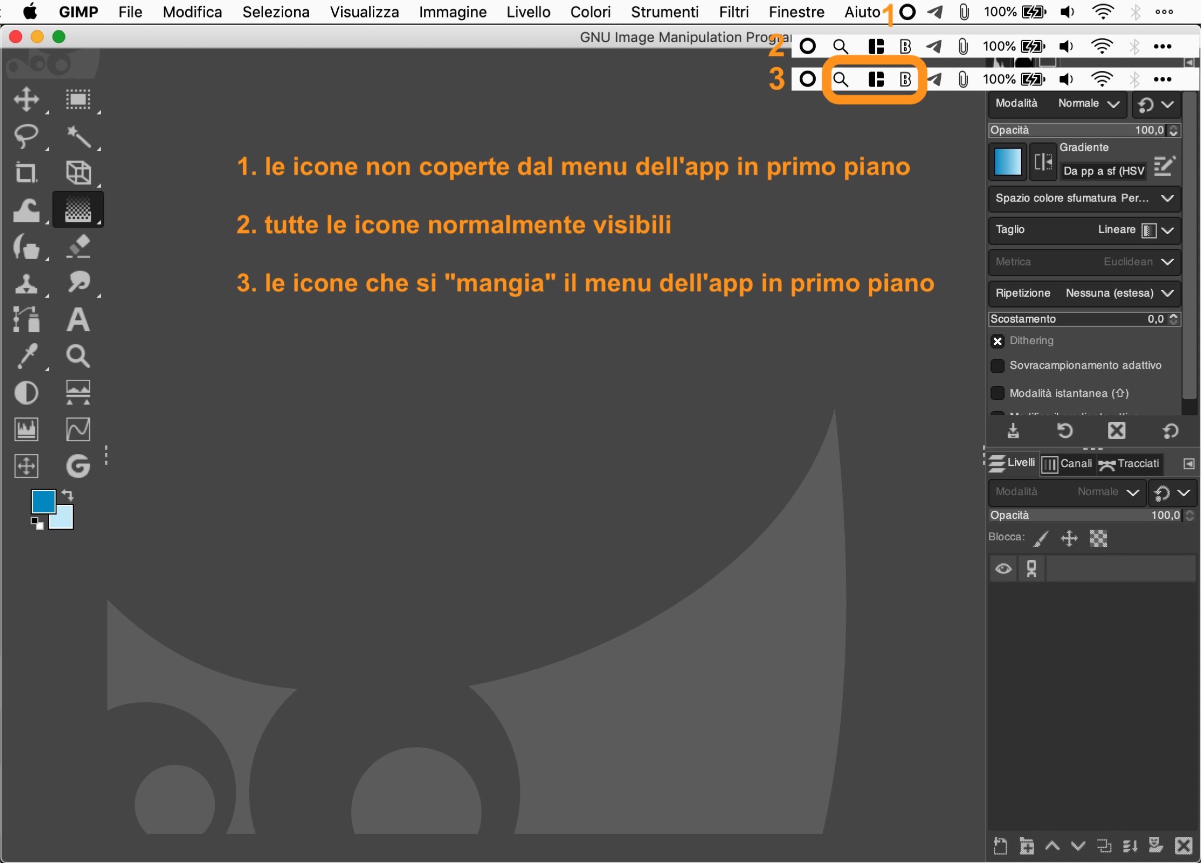 Come nascondere le icone inutili dalla barra dei menu del Mac - macitynet.it Come nascondere le icone inutili dalla barra dei menu del Mac - macitynet.it