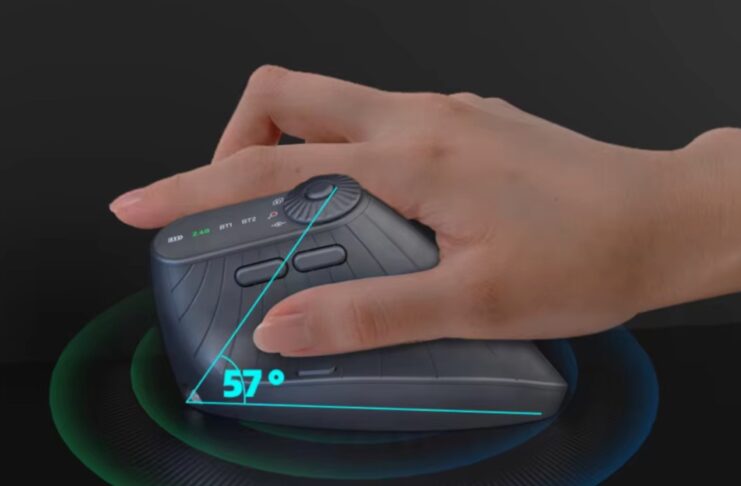 Mouse verticale con due rotelle funzioni speciali a 13 €