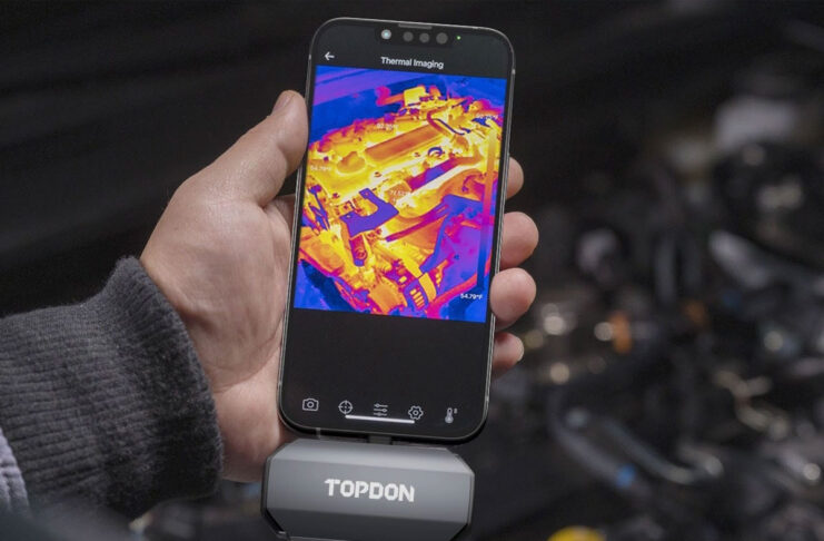 TOPDON TC002C, termocamera per iPhone 15, iPhone 16 e iPad con USB-C