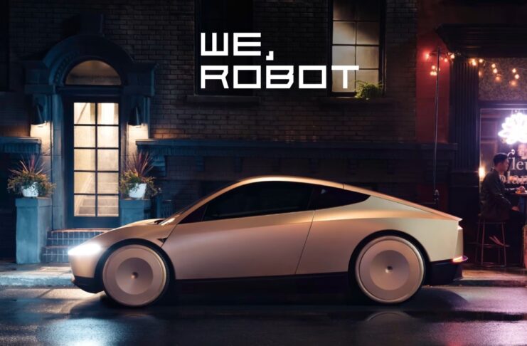 Tesla annuncia Cybercab, Robovan e la guida autonoma nel 2025