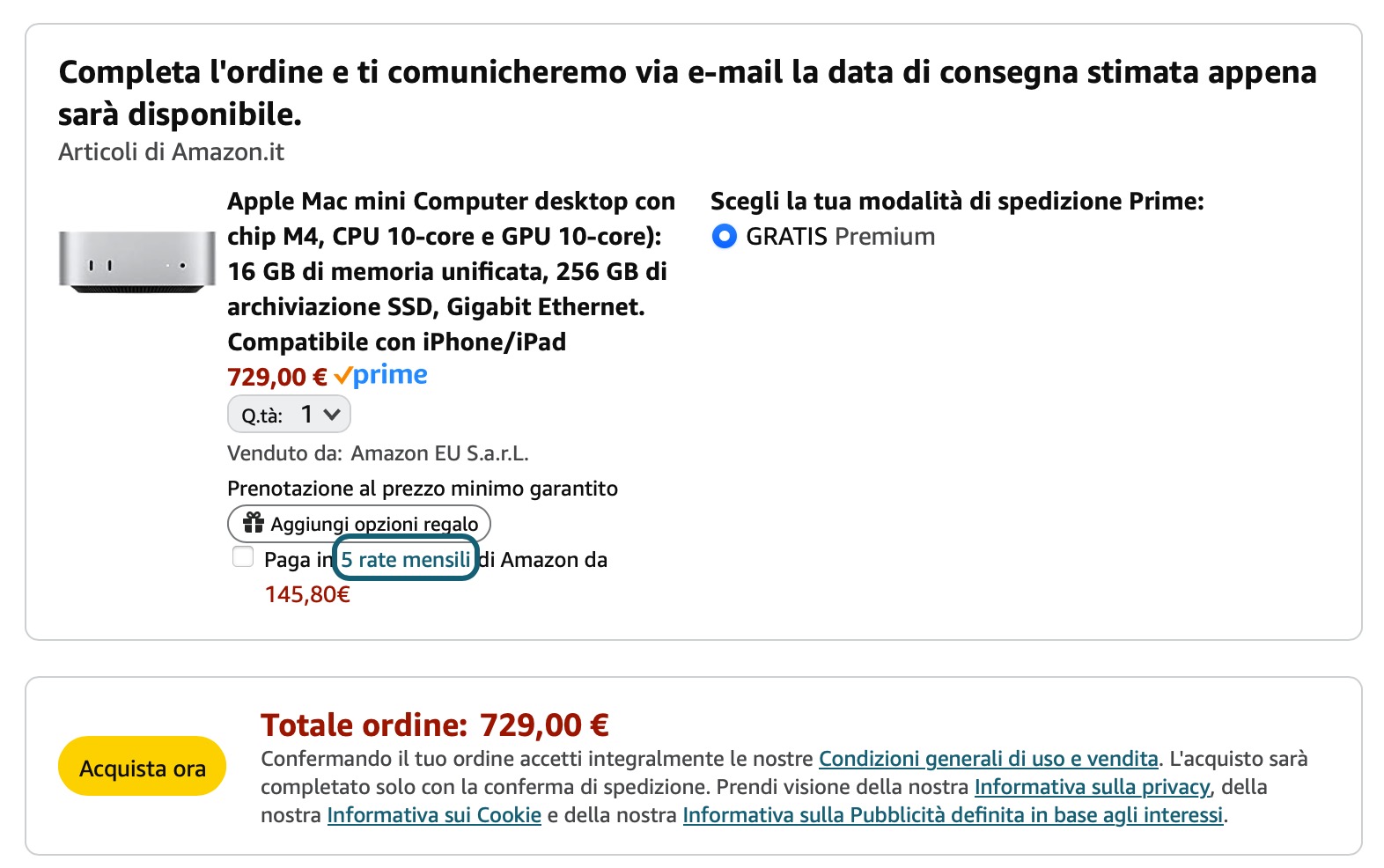 Mac mini G4 in preordine su Amazon con acquisto anche a rate senza interessi - macitynet.it Mac mini G4 in preordine su Amazon con acquisto anche a rate senza interessi - macitynet.it