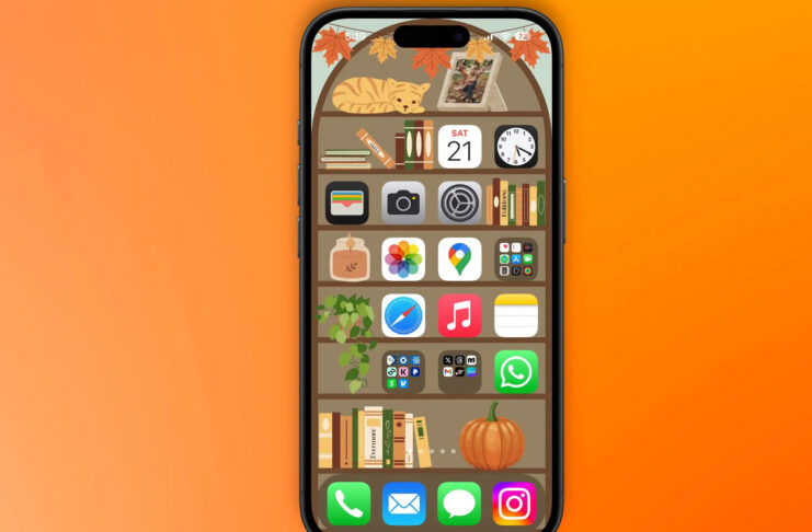 Il nuovo trend negli sfondi iPhone è lo scheumorfismo nella schermata Home