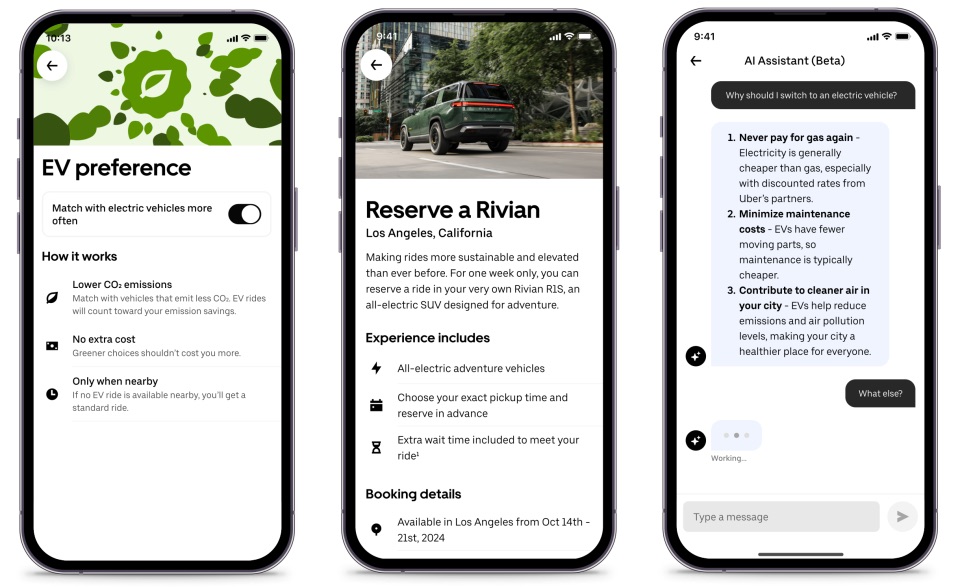 Uber spinge sulle auto elettriche per utenti e autisti Uber spinge sulle auto elettriche per utenti e autisti