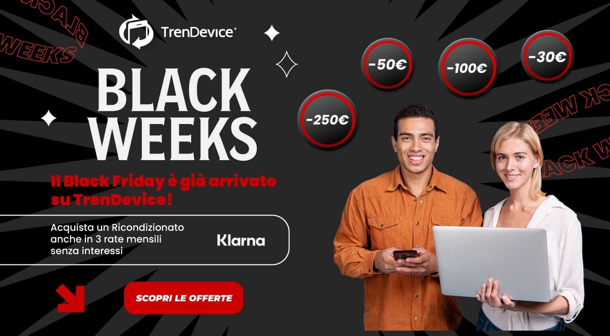 Il Black Friday TrenDevice è già arrivato, sconti fino a -250€ su iPhone, Mac e iPad - macitynet.it