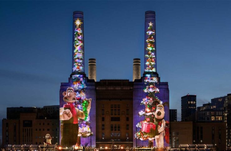 Ala Battersea Power Station di Londra corti natalizi di Wallace & Gromit realizzati con iPhone - macitynet.it