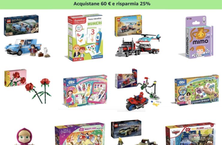 Doppio sconto sui giocattoli comprati su Amazon al Black Friday - macitynet.it