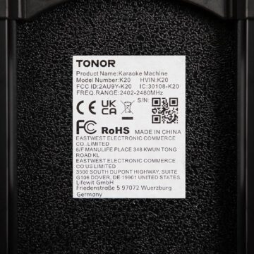 TONOR K20, impianto karaoke portatile con audio HD e Luci LED - macitynet.it