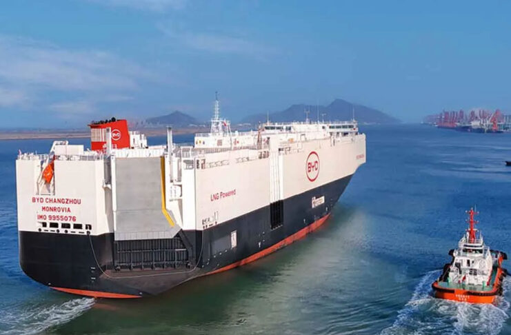 La nave cargo BYD naviga verso l’Europa con 5 mila auto elettriche cinesi - macitynet.it