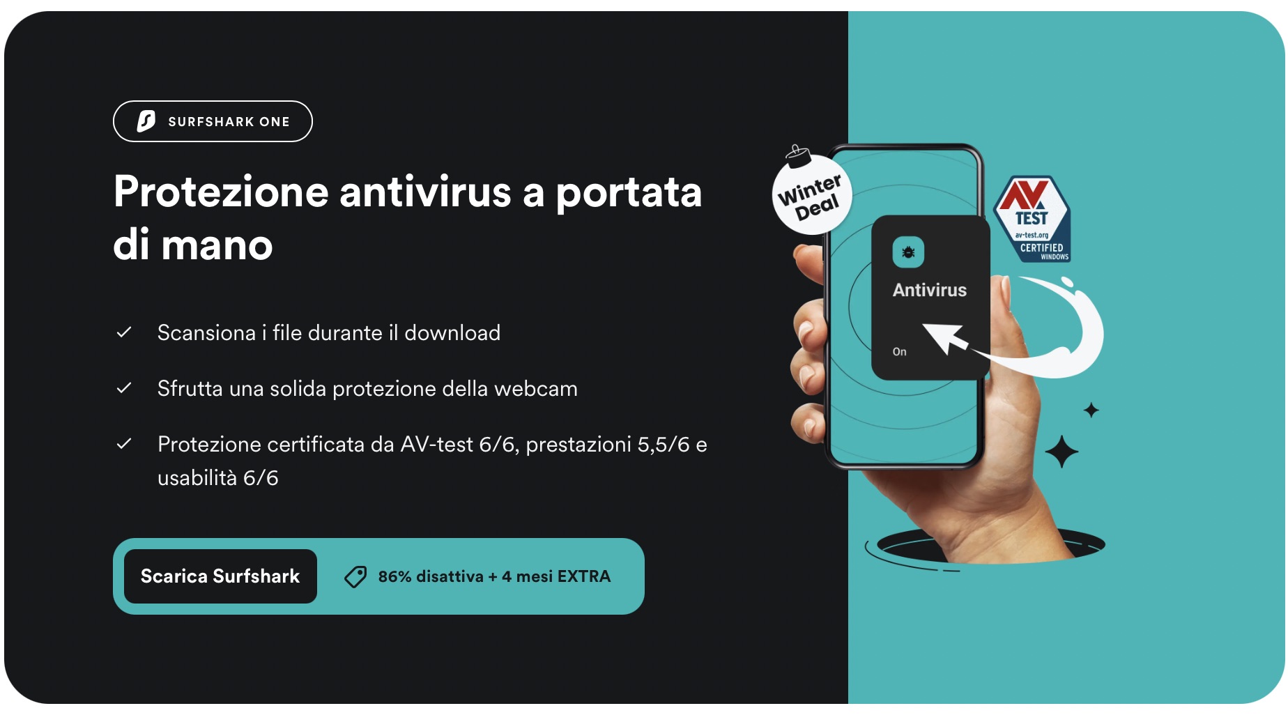Come proteggersi dal Phishing con l'antivirus Surfshark - macitynet.it