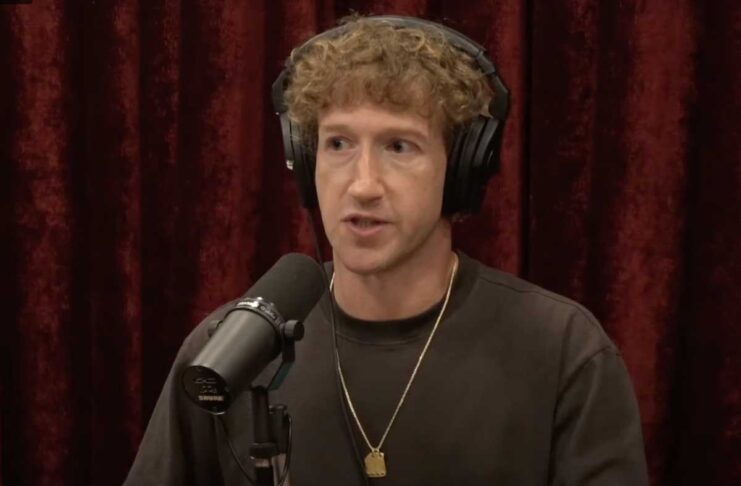 Mark Zuckerberg - Fotogramma dal podcast 