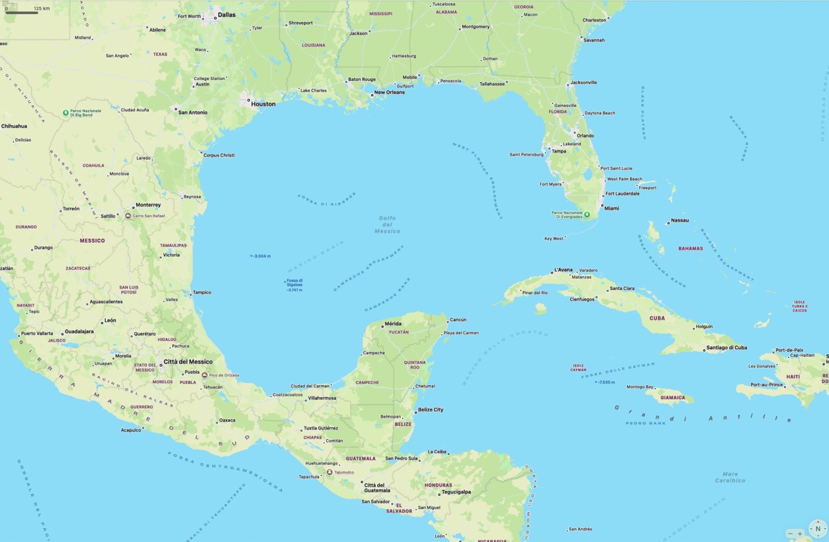 Mappe Apple per ora salomoniche, se si cerca Golfo d'America appare il Golfo del Messico - macitynet.it
