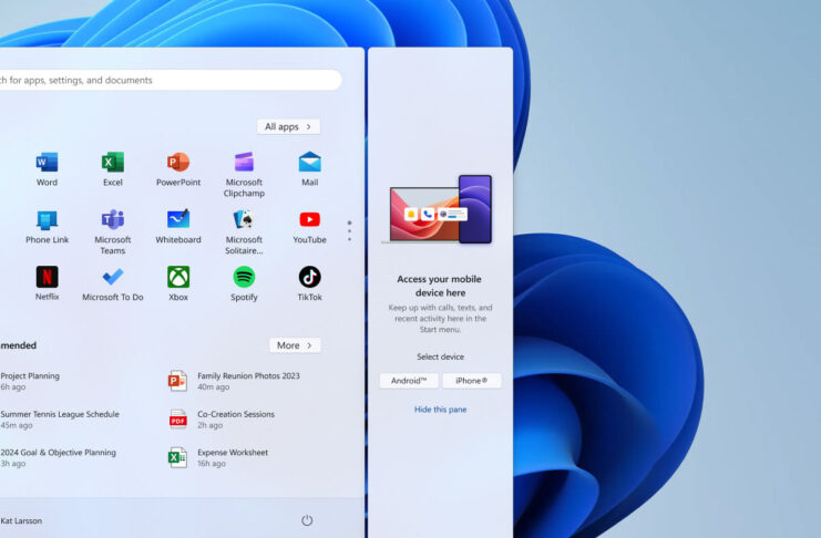 Windows 11, in arrivo aggiornamento che permette di gestire iPhone dal menu Start - macitynet.it