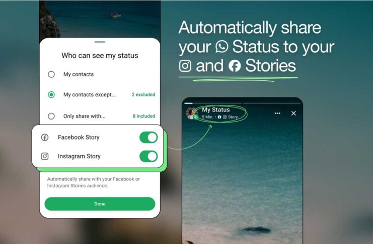 WhatsApp permetterà di condividere lo stato su Instagram e Facebook - macitynet.it