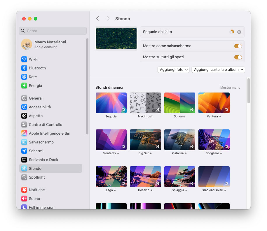 Tutto quel che c’è da sapere sugli sfondi dinamici di macOS - macitynet.it Tutto quel che c’è da sapere sugli sfondi dinamici di macOS - macitynet.it