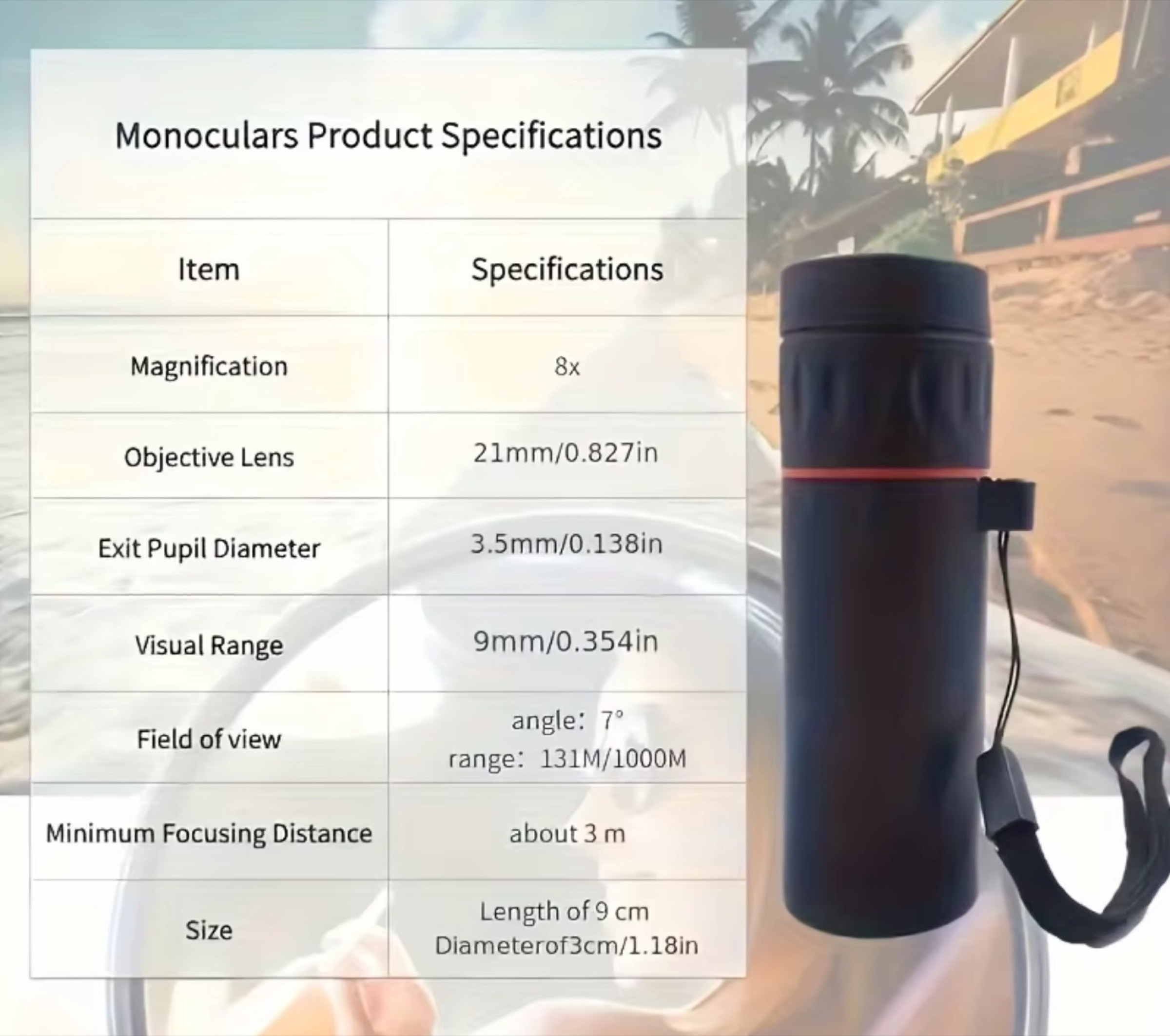Cannocchiale tascabile 8x, zooma anche su smartphone per solo 1 € - macitynet.it