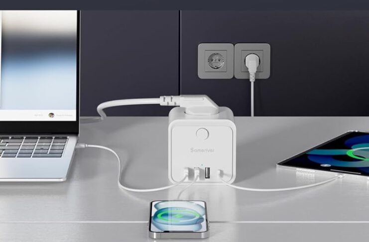 Ciabatta tripla Schuko con 4 porte USB, 4000 W a solo 17,99 € - macitynet.it